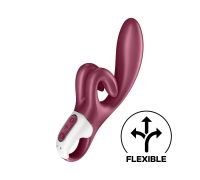 Вибратор-кролик Satisfyer Touch Me Red, двойной отросток, 3 мощных мотора