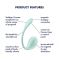 Виброяйцо Satisfyer Smooth Petal Connect App Light Blue