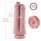 Hismith 8.5” Two Cocks One Hole Silicone Dildo