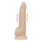 Фаллоимитатор ADDICTION - Naked - 9" Thrusting Dildo with Remote - Vanilla