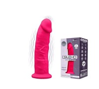 Фаллоимитатор с вибрацией SilexD Henry Vibro Pink (MODEL 2 size 7in), двухслойный, диаметр 4,4 см