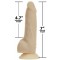 Фаллоимитатор ADDICTION - Naked - 7" Rotating & Vibrating Dildo with Remote - Vanilla