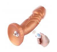 Силиконовый дилдо с вибрацией Hismith Slightly Curved Vibrating Silicone Dildo Monster Series