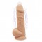 Фаллоимитатор с вибрацией SilexD Norman Vibro Flesh (MODEL 1 size 8,5in), двухслойный, диаметр 5см