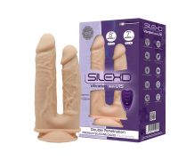 Фаллоимитатор с вибрацией SilexD Double Gusto Vibro Flesh (Model 1 size 8" & 7") + LRS