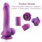 Hismith 8.2" Purple Silicone Dildo with Vibe