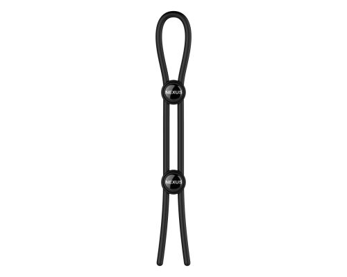 Эрекционное кольцо Nexus FORGE Double Adjustable Lasso - Black