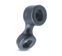 Эрекционное кольцо Boners Cock Ring And Ball Stretcher - Grey