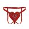 Трусики Сердце для страпона Feral Feelings - Hearts Strap-on Belt Red