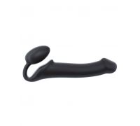 Безремневой страпон Strap-On-Me Black XL, полностью регулируемый, диаметр 4,5см