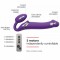 Безремневой страпон с вибрацией Strap-On-Me Vibrating Violet L