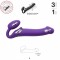 Безремневой страпон с вибрацией Strap-On-Me Vibrating Violet L