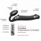 Безремневой страпон с вибрацией Strap-On-Me Vibrating Black L