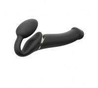 Безремневой страпон с вибрацией Strap-On-Me Vibrating Black L