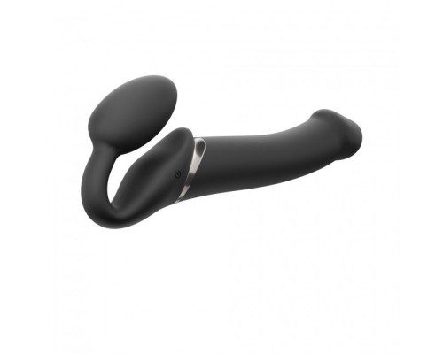 Безремневой страпон с вибрацией Strap-On-Me Vibrating Black L