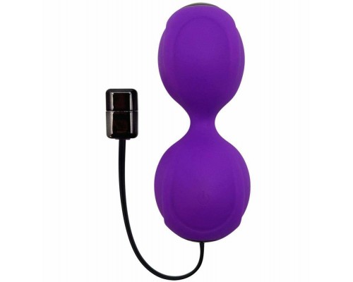 Вагинальные шарики с вибрацией Adrien Lastic Kegel Vibe Purple, диаметр 3,7см