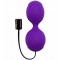 Вагинальные шарики с вибрацией Adrien Lastic Kegel Vibe Purple, диаметр 3,7см