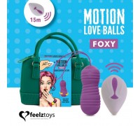 Вагинальные шарики с жемчужным массажем FeelzToys Motion Love Balls Foxy с пультом ДУ, 7 режимов