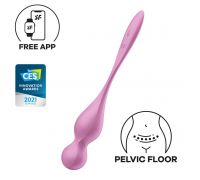 Вагинальные шарики с вибрацией Satisfyer Love Birds 1 Connect App Pink