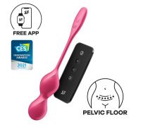 Вагинальные шарики с вибрацией Satisfyer Love Birds 2 Connect App Red