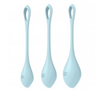 Набор йони бусин Satisfyer Yoni Power 2 Light Blue, диаметр 2-2,5-3см, вес 22-44-73гр