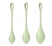 Набор йони бусин Satisfyer Yoni Power 2 Light Green, диаметр 2-2,5-3см, вес 22-44-73гр