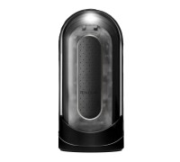 Мастурбатор Tenga Flip Zero Electronic Vibration Black, изменяемая интенсивность, раскладной