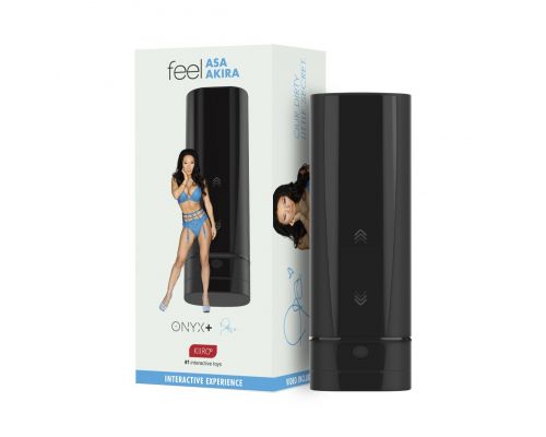 Мастурбатор Kiiroo Onyx+ Asa Akira, 10 сжимающих колец, не надо двигать, теледильдоника