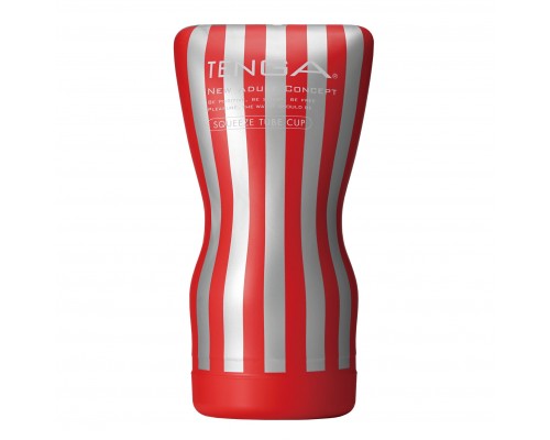 Мастурбатор Tenga Squeeze Tube Cup (мягкая подушечка) сдавливаемый