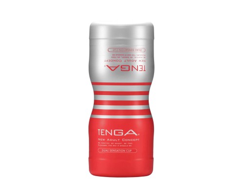 Мастурбатор Tenga Dual Feel Cup двусторонний, с двумя независимыми каналами