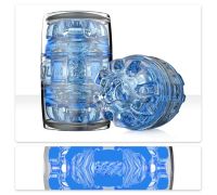 Мастурбатор Fleshlight Quickshot Turbo Blue Ice, компактный, отлично для пар и минета