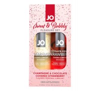 Набор лубрикантов System JO Sweet&Bubbly – Shampagne & Chocolete Covered Strawberry (2×60 мл)