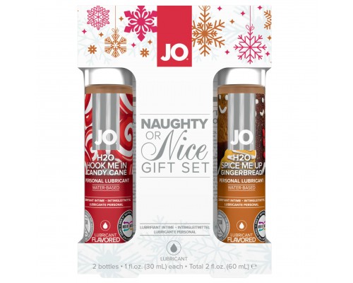 System JO Naughty or Nice Gift Set - Candy Cane & Gingerbread (2 x 30 мл)