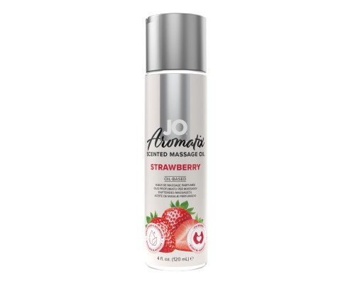 Массажное масло System JO Aromatix - Massage Oil - Strawberry 120 мл