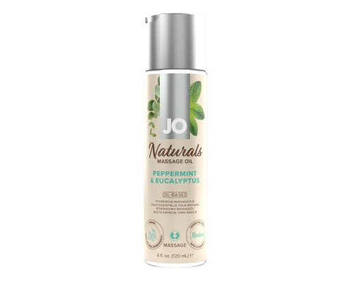 Массажное масло System JO - Naturals Massage Oil - Peppermint & Eucalyptus (120 мл)