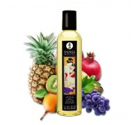 Массажное масло Shunga Libido - Exotic Fruit (250 мл) натуральное увлажняющее