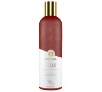 Натуральное массажное масло DONA Relax - Lavender & Tahitian Vanilla (120 мл) с эфирными маслами