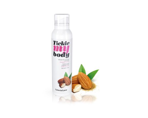 Массажная пена Love To Love TICKLE MY BODY SWEET ALMONDS (150 мл) увлажняющая