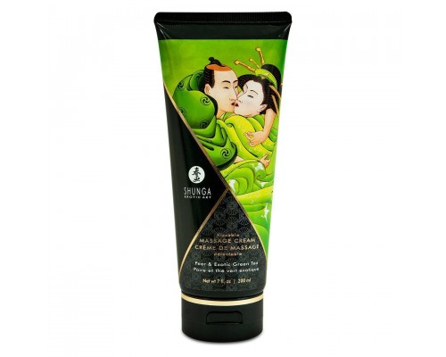 Съедобный массажный крем Shunga Kissable Massage Cream - Pear & Exotic Green Tea (200 мл)