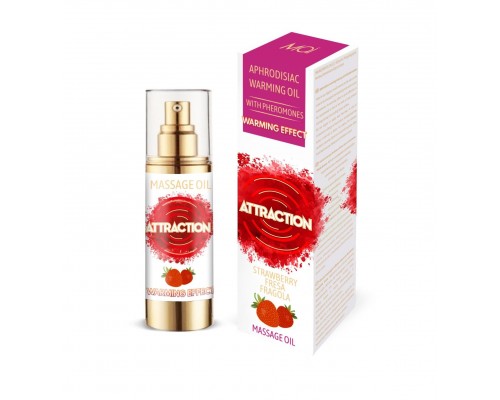 Разогревающее массажное масло с феромонами MAI PHEROMON MASSAGE OIL - STRAWBERRY (75 мл)