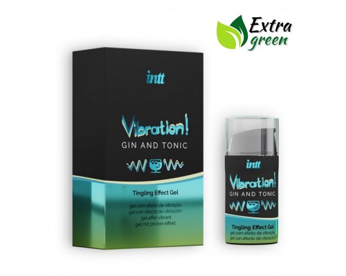 Жидкий вибратор Intt Vibration Gin Tonic (15 мл) EXTRA GREEN