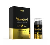 Жидкий вибратор Intt Vibration Vodka (15 мл), густой гель, очень вкусный, действует до 30 минут