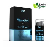 Жидкий вибратор Intt Vibration Ice (15 мл) EXTRA GREEN, очень необычный, действует до 30 минут