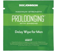 Пролонгирующая салфетка Doc Johnson Delay Wipe For Men с экстрактом женьшеня