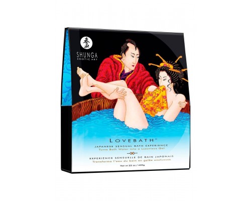 Гель для ванны Shunga LOVEBATH - Ocean temptations 650гр, делает воду ароматным желе со SPA еффектом