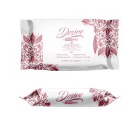 Женские очищающие салфетки для тела и лица Desire by Swiss Navy Feminine Wipes 25 шт