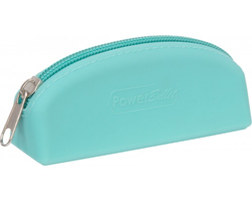 Сумка для хранения секс-игрушек PowerBullet - Silicone Zippered Bag Teal