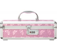 Кейс для хранения секс-игрушек Powerbullet - Lockable Vibrator Case Pink с кодовым замком