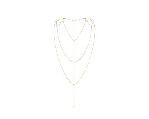 Цепочка для спины Bijoux Indiscrets Magnifique Back and Cleavage Chain - Gold, украшение для тела