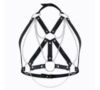 Женская портупея Art of Sex - Aiden Leather harness, Черная XS-M